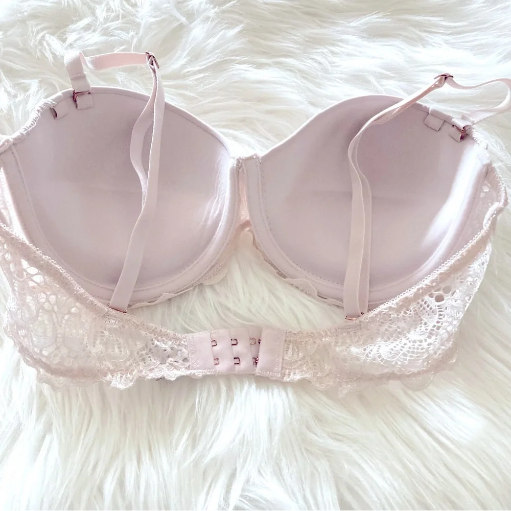 Sophie B. White Cream / Ivory Lace Push Up Bra